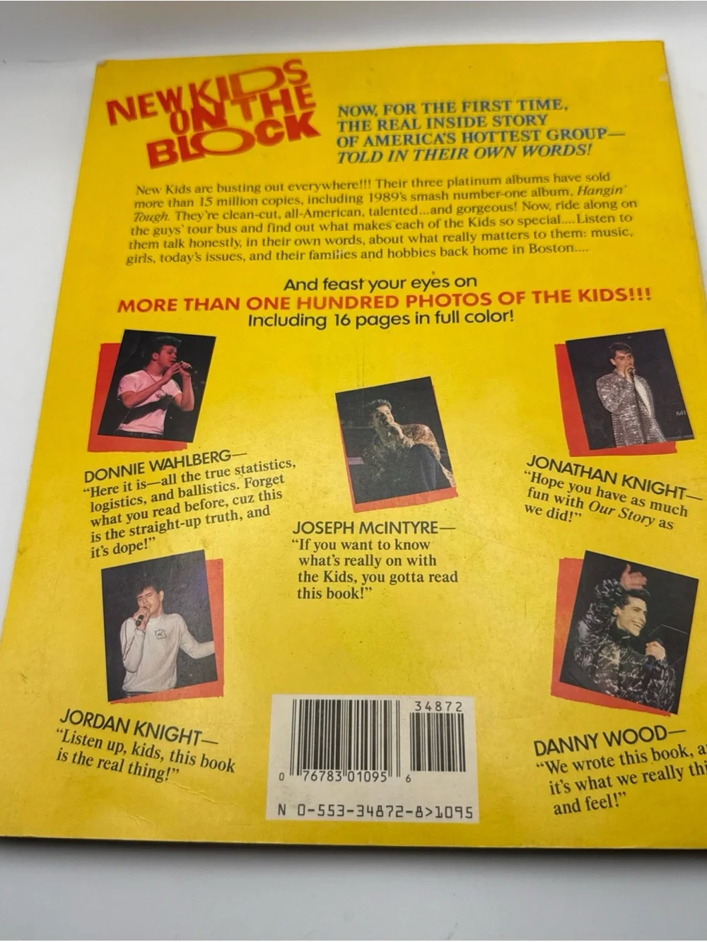 New Kids on the Block (NKOTB) Book and Comic Book Collectible Set of 8 Ephemera